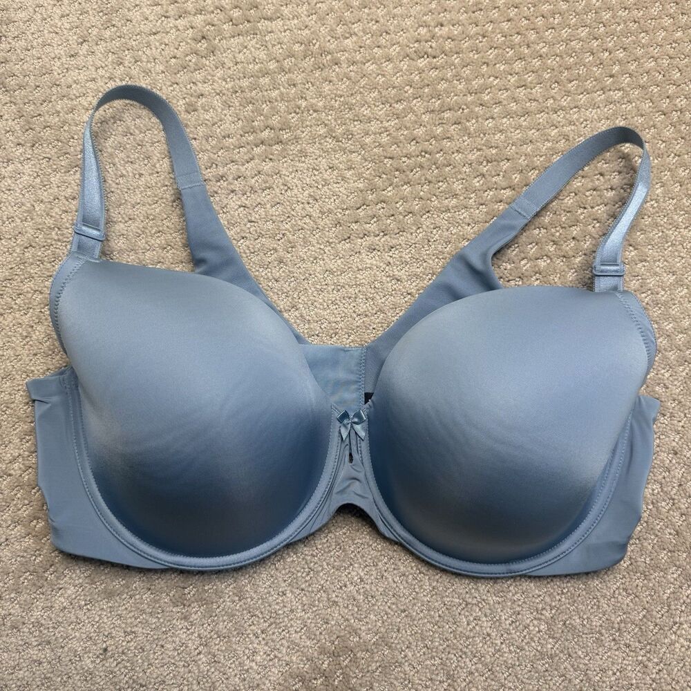 Torrid Curve 42DD Blue 360 Back Smoothing Underwire Push Up Bra Adjustable Strap